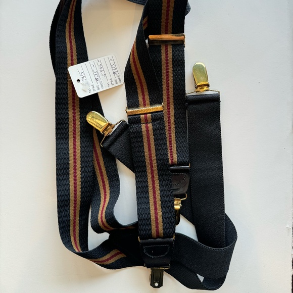 Nylon Elastic Suspenders with metal Clips - Picture 1 of 3